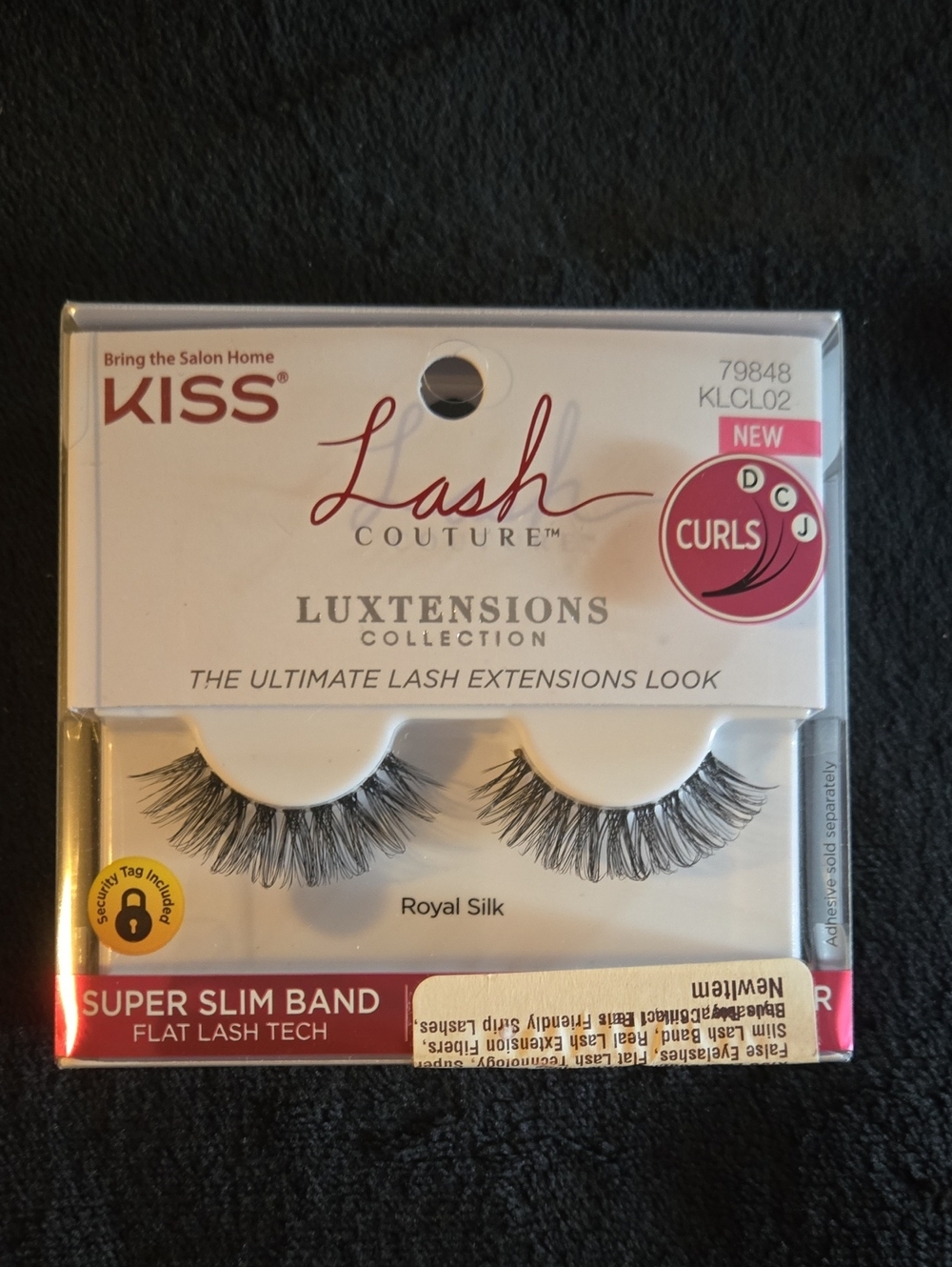 KISS Lash Couture LuxTensions Faux Eyelashes — Black
